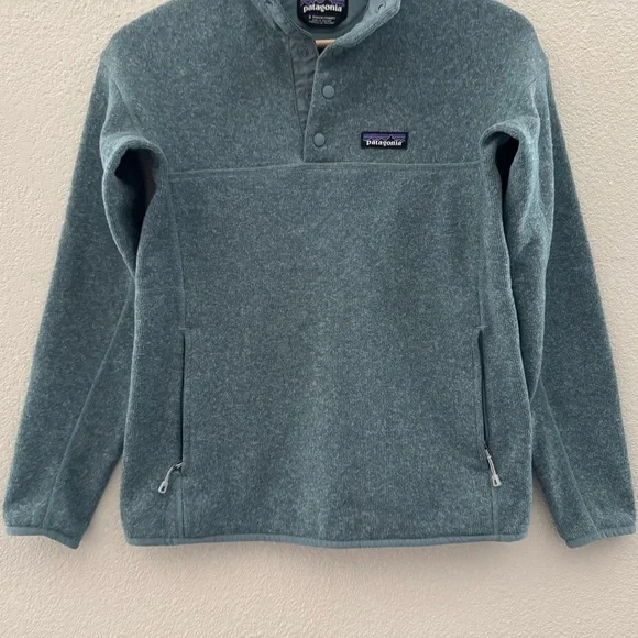 Patagonia Better Sweater Small Teal Pullover Lightweight Outdoor Hiking Camping - Picture 8 of 13
